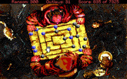 Conquests of the Longbow: The Legend of Robin Hood for IBM PC/Compatibles - Playing a game of Nine Men's Morris...