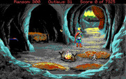 Conquests of the Longbow: The Legend of Robin Hood for IBM PC/Compatibles - Game start; each day begins in Robin's cave.