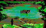Conquests of the Longbow: The Legend of Robin Hood for IBM PC/Compatibles - The Fen Monastary in the distance...