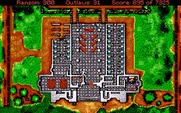 Conquests of the Longbow: The Legend of Robin Hood for IBM PC/Compatibles - The overhead view of the church.