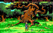 Conquests of the Longbow: The Legend of Robin Hood for IBM PC/Compatibles - Hmm, this large oak is interesting...
