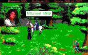 Conquests of the Longbow: The Legend of Robin Hood for IBM PC/Compatibles - Maid Marian is in trouble!