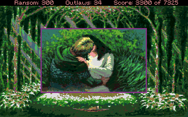 Conquests of the Longbow: The Legend of Robin Hood Amiga Screenshot: Robin and Marian...