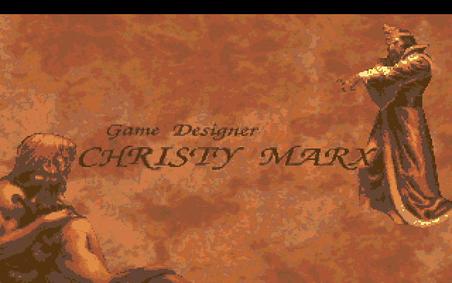Conquests of the Longbow: The Legend of Robin Hood Amiga Screenshot: One of several credits screens.