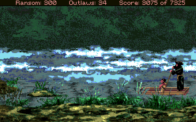 Conquests of the Longbow: The Legend of Robin Hood Amiga Screenshot: My mission was a success!