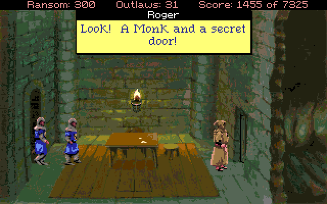 Conquests of the Longbow: The Legend of Robin Hood Amiga Screenshot: The guards caught me!
