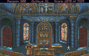 Conquests of the Longbow: The Legend of Robin Hood for Amiga - The chapel in the church.