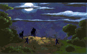 Conquests of the Longbow: The Legend of Robin Hood for Amiga - King Richard is in trouble.