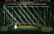 Conquests of the Longbow: The Legend of Robin Hood for Amiga - Robin has a dream of Maid Marian.