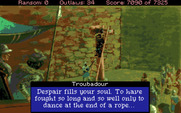 Conquests of the Longbow: The Legend of Robin Hood for Amiga - Will Robin die? Depends on your earlier actions in the game!