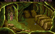 Conquests of the Longbow: The Legend of Robin Hood for Amiga - There is a secret passage hidden here...