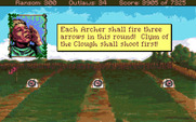 Conquests of the Longbow: The Legend of Robin Hood for Amiga - The archery contest begins!