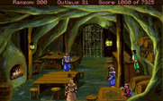 Conquests of the Longbow: The Legend of Robin Hood for Amiga - The inside of the pub.