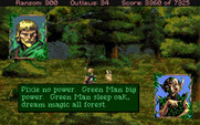 Conquests of the Longbow: The Legend of Robin Hood for Amiga - Catch Pixie who will bring you to the green man...