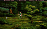 Conquests of the Longbow: The Legend of Robin Hood for Amiga - Exploring the forest...