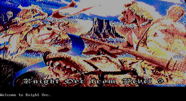 Knight Orc IBM PC/Compatibles Screenshot: Title screen