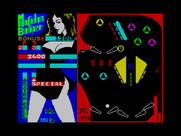 Pinball Wizard for ZX Spectrum - Don't let the ball fall down the left chute...