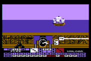 Pirates of the Barbary Coast for Atari 8-bit - Load the canons, it's an enemy ship!