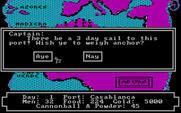 Pirates of the Barbary Coast for IBM PC/Compatibles - My destination is 3 days away...