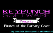 Pirates of the Barbary Coast for IBM PC/Compatibles - Keypunch Software logo (re-release).