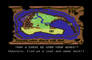 Pirates of the Barbary Coast for Commodore 64 - Find a place to dig, but choose carefully!