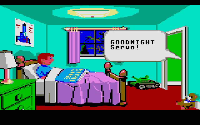 Mixed-Up Mother Goose Atari ST Screenshot: Goodnight!