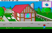 Mixed-Up Mother Goose for Atari ST - Found a house, but I'm on the wrong side of the wall...