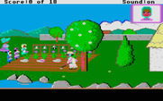 Mixed-Up Mother Goose for Atari ST - A rather nice garden...