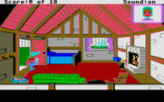 Mixed-Up Mother Goose for Atari ST - Hmm, what's that on the table? I wonder if someone would want it?