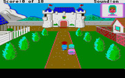 Mixed-Up Mother Goose for Atari ST - Walking to the castle...