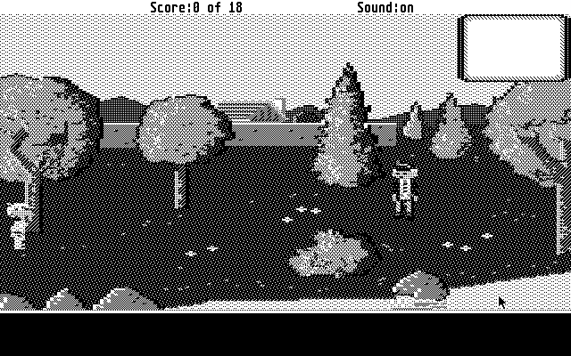 Mixed-Up Mother Goose Atari ST Screenshot: One of the first characters you'll encounter...
