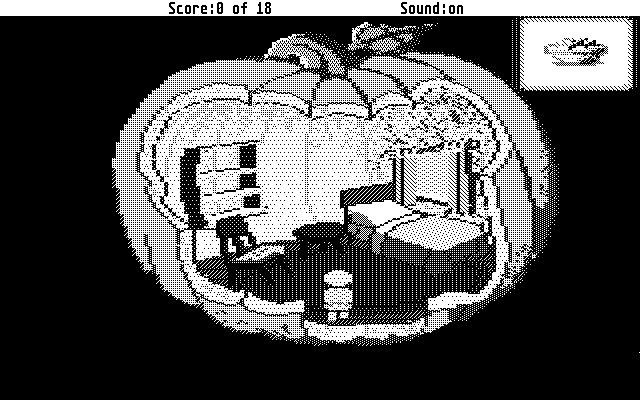 Mixed-Up Mother Goose Atari ST Screenshot: Pimpkin interior.