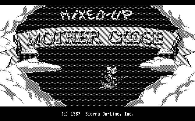 Mixed-Up Mother Goose Atari ST Screenshot: Title screen.