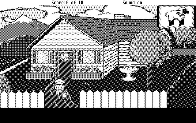 Mixed-Up Mother Goose Atari ST Screenshot: Another house...who lives here?