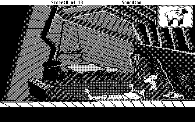 Mixed-Up Mother Goose Atari ST Screenshot: Inside the crooked house...