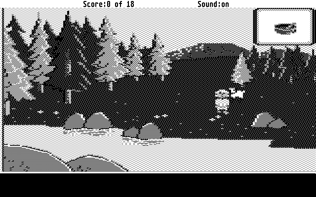 Mixed-Up Mother Goose Atari ST Screenshot: Found a bowl here...who should I bring it to?