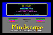 Superstar Ice Hockey for Apple IIgs - Mindscape logo and credits.