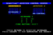 Superstar Ice Hockey for Apple IIgs - Setup the game controls.