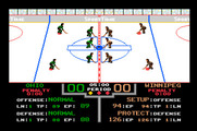 Superstar Ice Hockey for Apple IIgs - Starting the game!