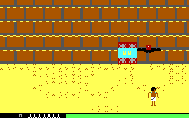 Seven Spirits of Ra, The IBM PC/Compatibles Screenshot: There's a door to a pyramid!