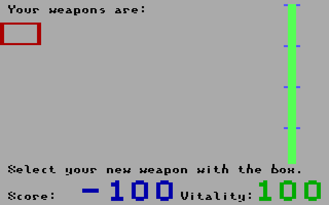 Seven Spirits of Ra, The IBM PC/Compatibles Screenshot: I still don't have any useful weapons, I better find something!