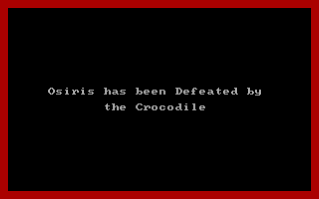 Seven Spirits of Ra, The IBM PC/Compatibles Screenshot: The crocodile got me!