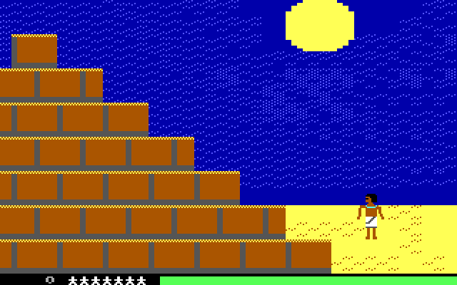 Seven Spirits of Ra, The IBM PC/Compatibles Screenshot: The real game start.