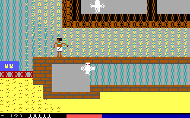 Seven Spirits of Ra, The IBM PC/Compatibles Screenshot: Watch out for these ghosts!