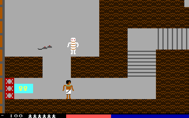 Seven Spirits of Ra, The IBM PC/Compatibles Screenshot: The pyramid entrance.