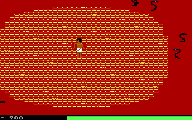 Seven Spirits of Ra, The IBM PC/Compatibles Screenshot: Starting out in the pits...
