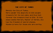 Seven Spirits of Ra, The for IBM PC/Compatibles - Welcome to the City of Tombs!