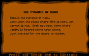 Seven Spirits of Ra, The for IBM PC/Compatibles - Entering the Pyramid of Manu!