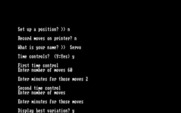Mychess for IBM PC/Compatibles - Selecting a few game options.
