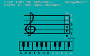 Notable Phantom, The for IBM PC/Compatibles - Play a song on the keyboard.